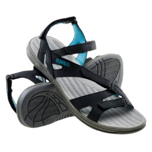 Damskie Sandały LAREN WO'S ELBRUS - BLACK/LIGHT BLUE - outdoorowe.pl