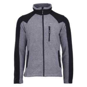 Męski Polar MONAR HI-TEC - EBONY MELANGE/BLACK - outdoorowe.pl
