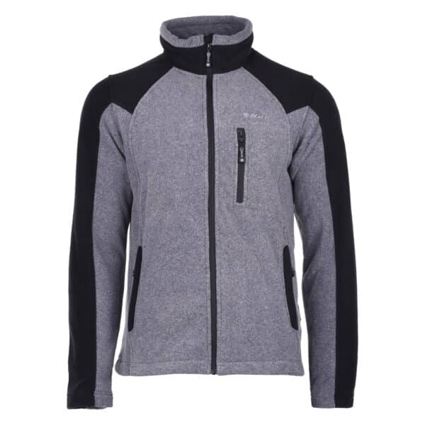 Męski Polar MONAR HI-TEC - EBONY MELANGE/BLACK - outdoorowe.pl