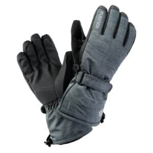 Męskie RĘKAWICE AXEL IGUANA - DARK GREY MELANGE/BLACK - outdoorowe.pl