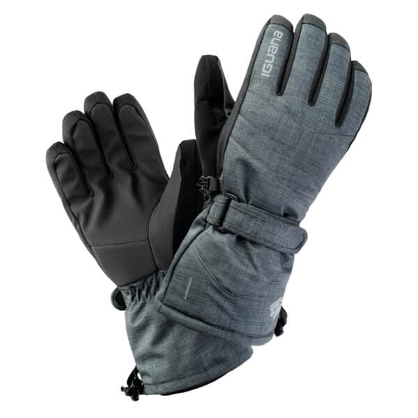 Męskie RĘKAWICE AXEL IGUANA - DARK GREY MELANGE/BLACK - outdoorowe.pl