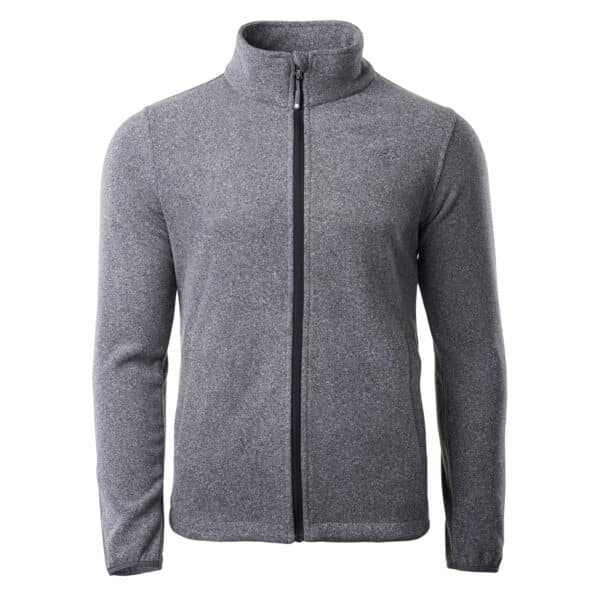 Męski Polar HENIS HI-TEC - EBONY MELANGE - outdoorowe.pl