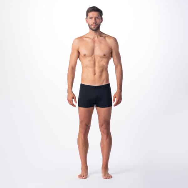 Męskie Bokserki kąpielowe CARBO AQUAWAVE - BLACK/TANGERINE TANGO - outdoorowe.pl