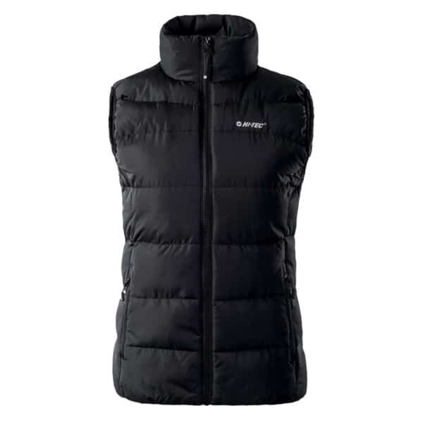 Damska Kamizelka pikowana LADY SANIS HI-TEC - BLACK/BLACK - outdoorowe.pl