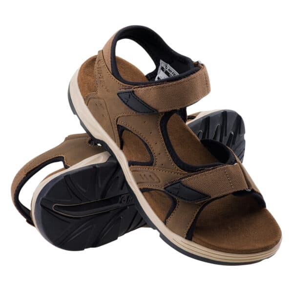 Męskie Sandały LUCIBEL HI-TEC - DARK BROWN/BLACK - outdoorowe.pl