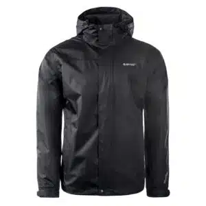 Męska Kurtka przejściowa RESTI HI-TEC - BLACK/BLACK - outdoorowe.pl