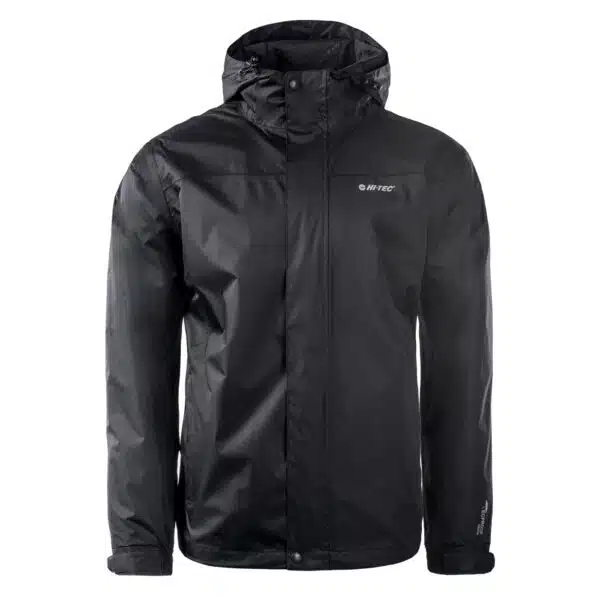 Męska Kurtka przejściowa RESTI HI-TEC - BLACK/BLACK - outdoorowe.pl