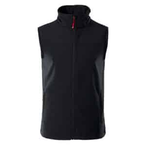 Męska Kamizelka softshell LUMAN HI-TEC - BLACK/ORANGE RED - outdoorowe.pl