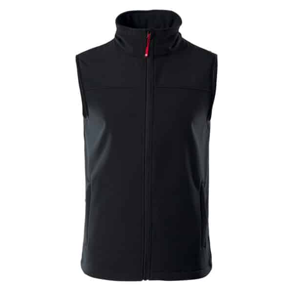 Męska Kamizelka softshell LUMAN HI-TEC - BLACK/ORANGE RED - outdoorowe.pl