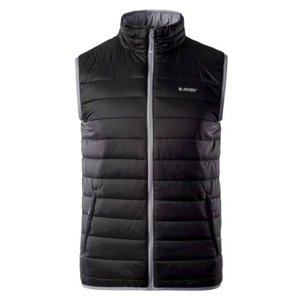 Męska Kamizelka pikowana SOLNER HI-TEC - ANTHRACITE/DECEMBER SKY - outdoorowe.pl