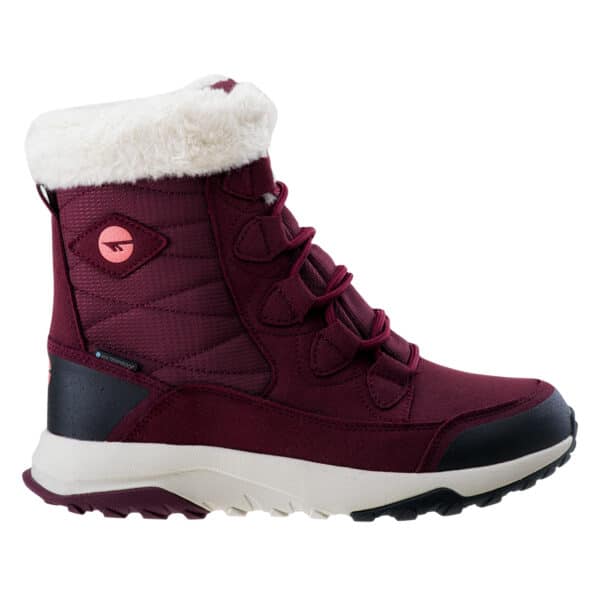 Damskie Śniegowce MESTIA MID WP WO'S HI-TEC - DARK ROSE/WATERMELON RED/BEIGE - outdoorowe.pl
