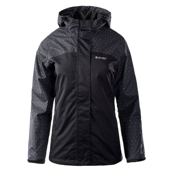 Damska Kurtka przejściowa LADY MONSA II HI-TEC - BLACK/WHITE PRINT - outdoorowe.pl