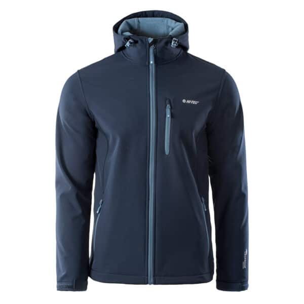 Męski Softshell CAEN HI-TEC - DRESS BLUES/COPEL BLUE - outdoorowe.pl