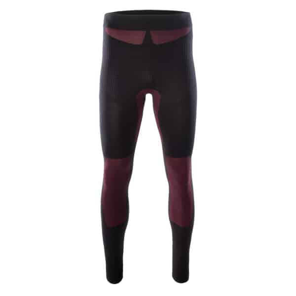 Męskie Legginsy termoaktywne HINO BOTTOM HI-TEC - BLACK/DARK RED - outdoorowe.pl