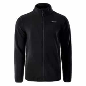 Męski Polar ZOE II HI-TEC - BLACK/BLACK - outdoorowe.pl