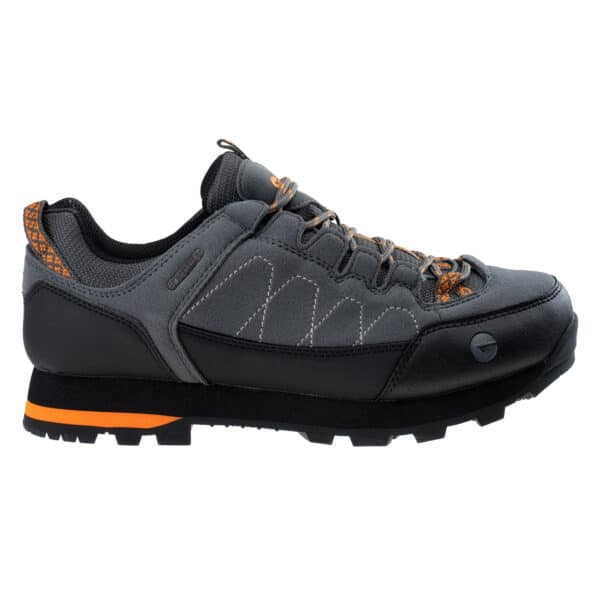 Męskie Buty GELEN II LOW WP HI-TEC - DARK GREY/BLACK/ORANGE - outdoorowe.pl