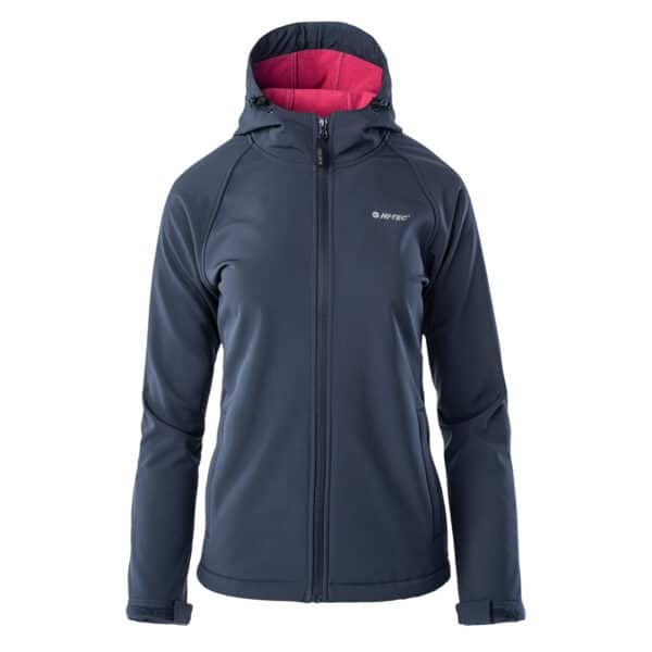 Damski Softshell LADY NETI HI-TEC - BLUE NIGHTS/SANGRIA - outdoorowe.pl