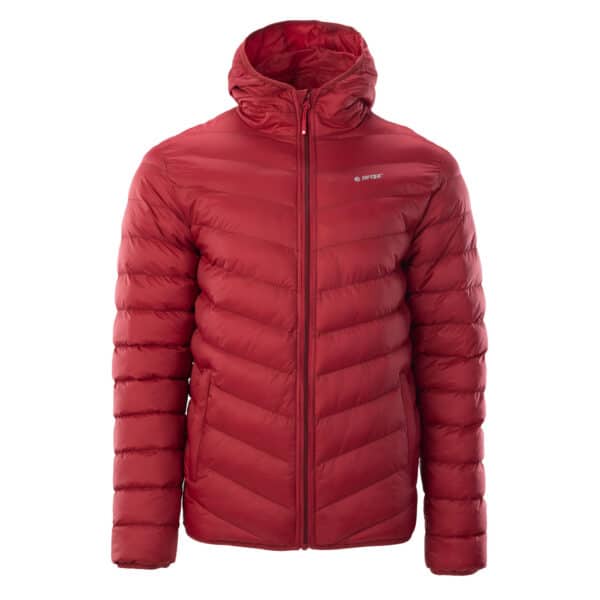 Męska Kurtka pikowana SALRIN HI-TEC - MERLOT/ANTHRACITE - outdoorowe.pl