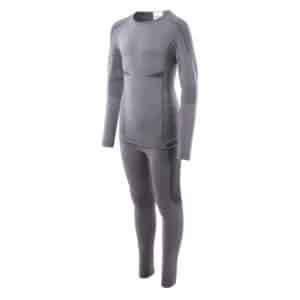 Dziecięcy Zestaw bielizny termoaktywnej HIKRO SET JR HI-TEC - GREY/DARK GREY - outdoorowe.pl