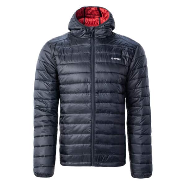Męska Kurtka pikowana CASH HI-TEC - SKY CAPTAIN/HAUTE RED - outdoorowe.pl