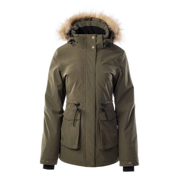 Damska Kurtka ocieplana NERMIN W IGUANA - OLIVE NIGHT - outdoorowe.pl
