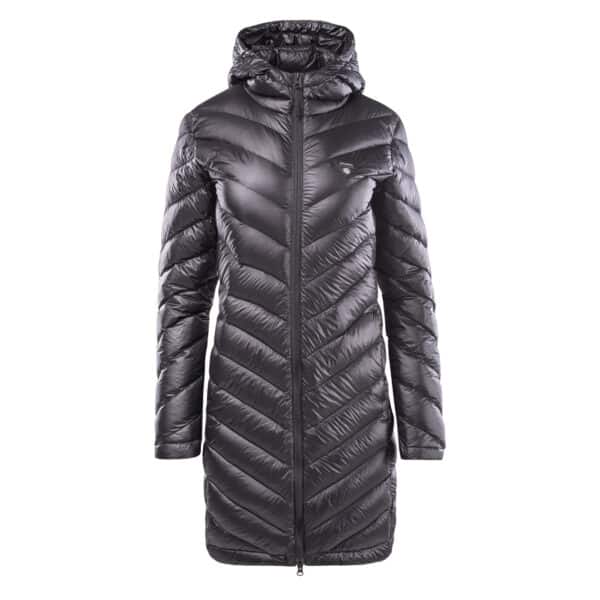 Damski Płaszcz ocieplany LARICA W IGUANA - BLACK - outdoorowe.pl