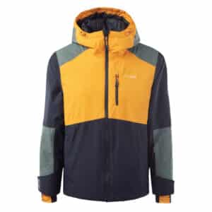 Dziecięca Kurtka ocieplana BERGEN TB ELBRUS - BLACK BEAUTY/DARK FOREST/CADMIUM YELLOW - outdoorowe.pl