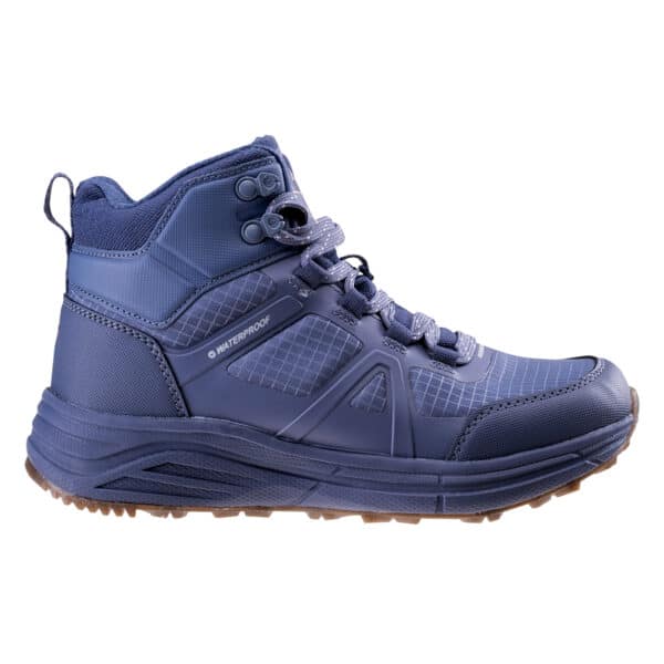 Damskie Buty GRANISE MID WP WO'S HI-TEC - BLACK IRIS/SMOKE BLUE/PINK - outdoorowe.pl