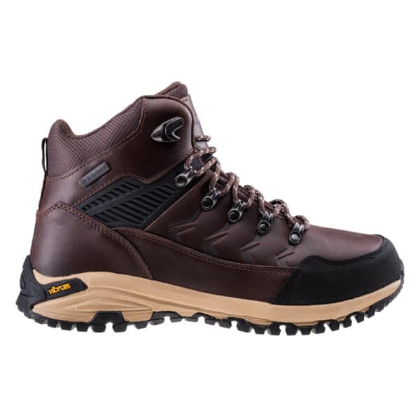 Męskie Buty LEKNES MID AG V HI-TEC - BROWN/BLACK - outdoorowe.pl