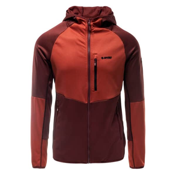 Męska Bluza CAMIL HI-TEC - FIRED BRICK/ROOIBOS TEA - outdoorowe.pl