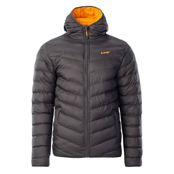 Męska Kurtka pikowana SALRIN HI-TEC - BLACK INK/BRIGHT MARIGOLD - outdoorowe.pl