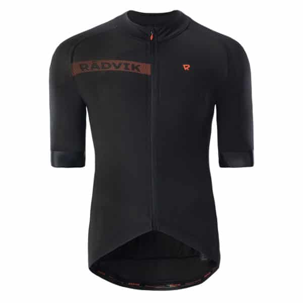 Męska Koszulka z krótkim rękawem BRAVO GTS RADVIK - BLACK/TANGARINE TANGO - outdoorowe.pl