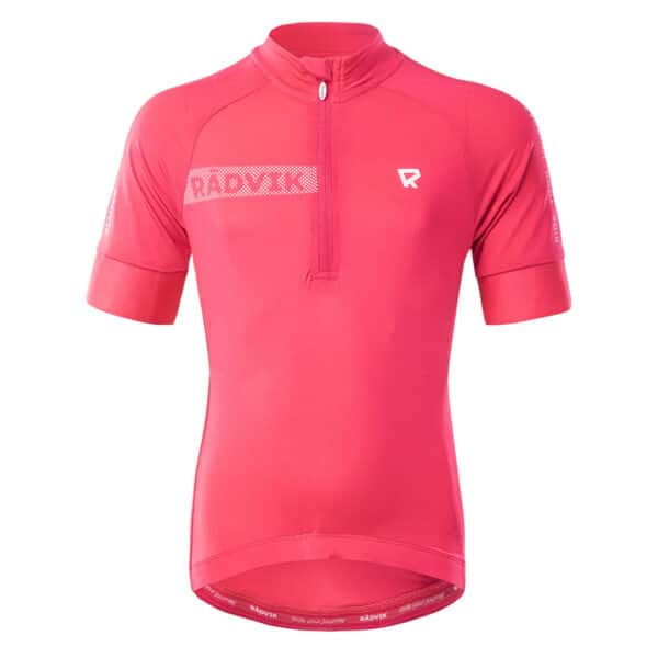 Dziecięca Koszulka ALPHA JRG RADVIK - AZALEA/BRIGHT WHITE - outdoorowe.pl
