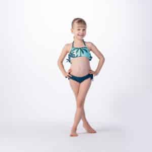 Dziecięcy Strój kąpielowy dwuczęściowy HALI KIDS AQUAWAVE - PALMS PRINT - outdoorowe.pl