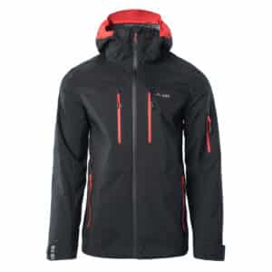 Męska Kurtka przejściowa MONTONI JACKET ELBRUS - BLACK/FLAME SCARLET - outdoorowe.pl