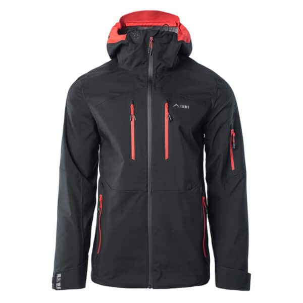 Męska Kurtka przejściowa MONTONI JACKET ELBRUS - BLACK/FLAME SCARLET - outdoorowe.pl