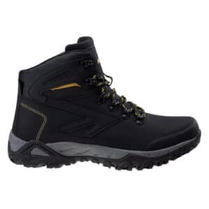 Męskie Buty MEDIN MID HI-TEC - BLACK/LIME - outdoorowe.pl