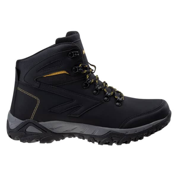 Męskie Buty MEDIN MID HI-TEC - BLACK/LIME - outdoorowe.pl