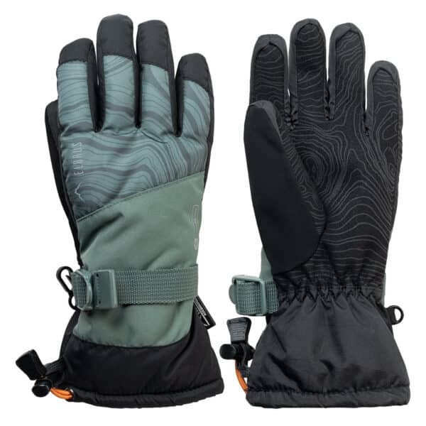 Dziecięce RĘKAWICE MAIKO TB ELBRUS - BLACK BEAUTY/DARK FOREST/CADMIUM YELLOW - outdoorowe.pl