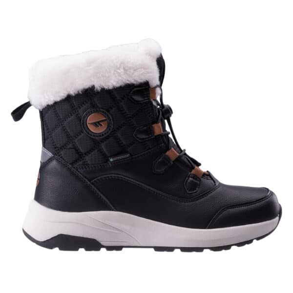 Dziecięce Śniegowce MESTER WP TEEN HI-TEC - BLACK/CHIPMUNK - outdoorowe.pl