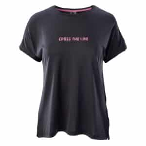 Damska Koszulka z krótkim rękawem MALE WMNS IQ CROSS THE LINE - ANTHRACITE - outdoorowe.pl