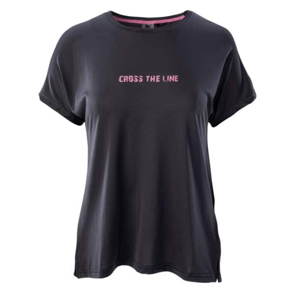 Damska Koszulka z krótkim rękawem MALE WMNS IQ CROSS THE LINE - ANTHRACITE - outdoorowe.pl