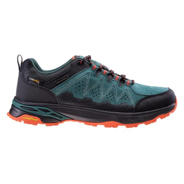 Męskie Buty ERAVICA LOW WP GR C ELBRUS - GREEN GABLES/BLACK/ORANGE - outdoorowe.pl