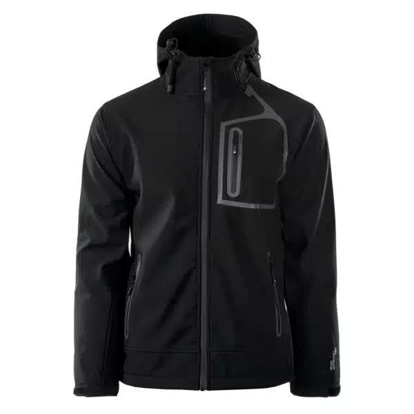 Męski Softshell PRINCE II HI-TEC - BLACK/BLACK/BLACK - outdoorowe.pl