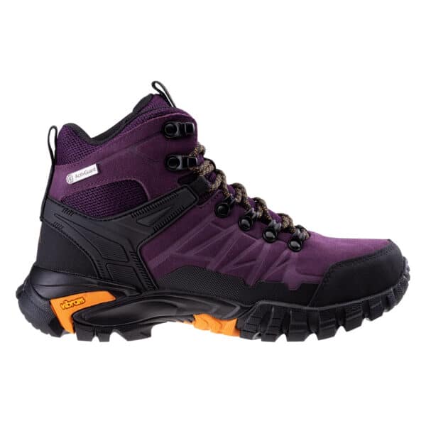 Damskie Buty VIRMIN MID AG V WO'S ELBRUS - PLUM PURPLE/BLACK/CADMIUM YELOW - outdoorowe.pl