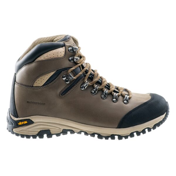 Męskie Buty SAJAMA MID WP HI-TEC - BROWN/BLACK/SAND - outdoorowe.pl