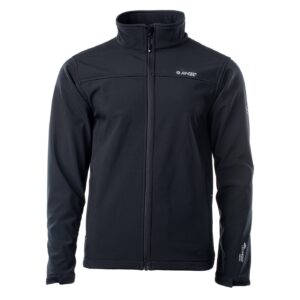 Męski Softshell LINGEN HI-TEC - BLACK/BLACK - outdoorowe.pl