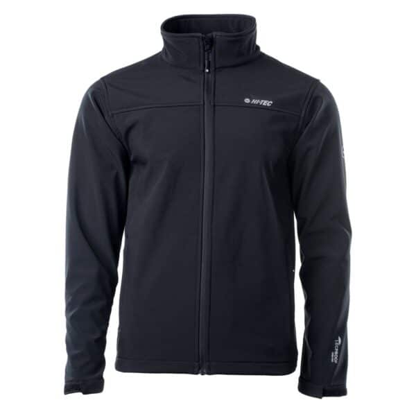 Męski Softshell LINGEN HI-TEC - BLACK/BLACK - outdoorowe.pl