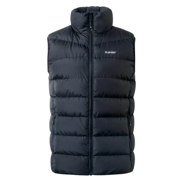Męska Kamizelka pikowana SANIS HI-TEC - BLACK/BLACK - outdoorowe.pl