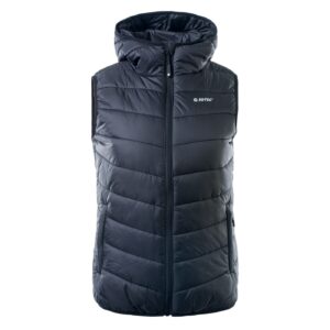 Damska Kamizelka pikowana LADY SOLNIS HI-TEC - BLACK - outdoorowe.pl